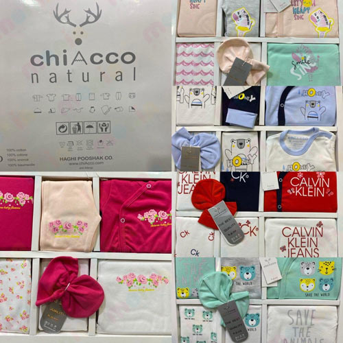 خرید اینترنتی لباس چند تکه نوزادی