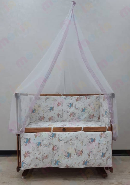 خرید اینترنتی گهواره چوبی نوزاد