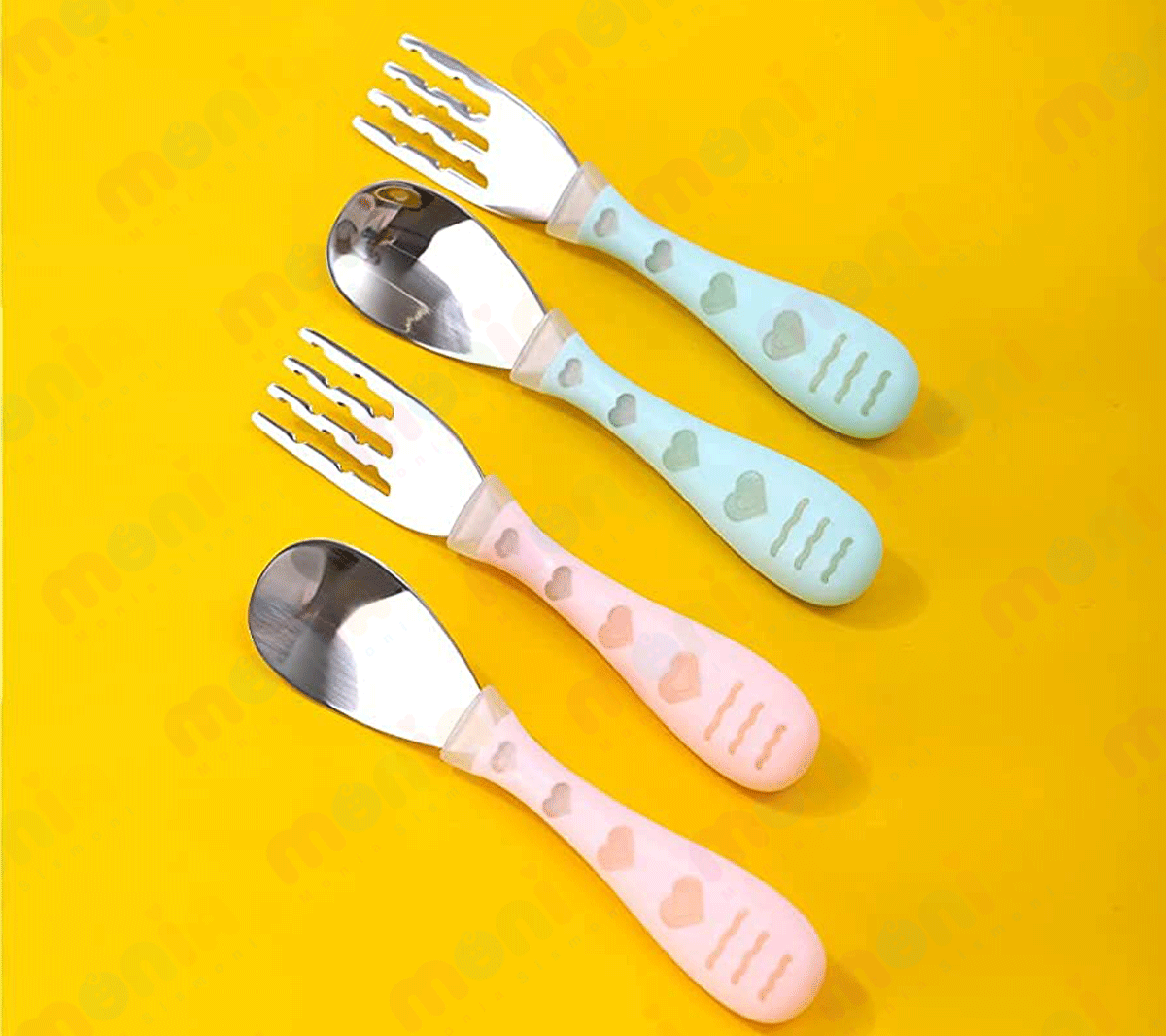 خرید قاشق 2 عددی استیل کودک